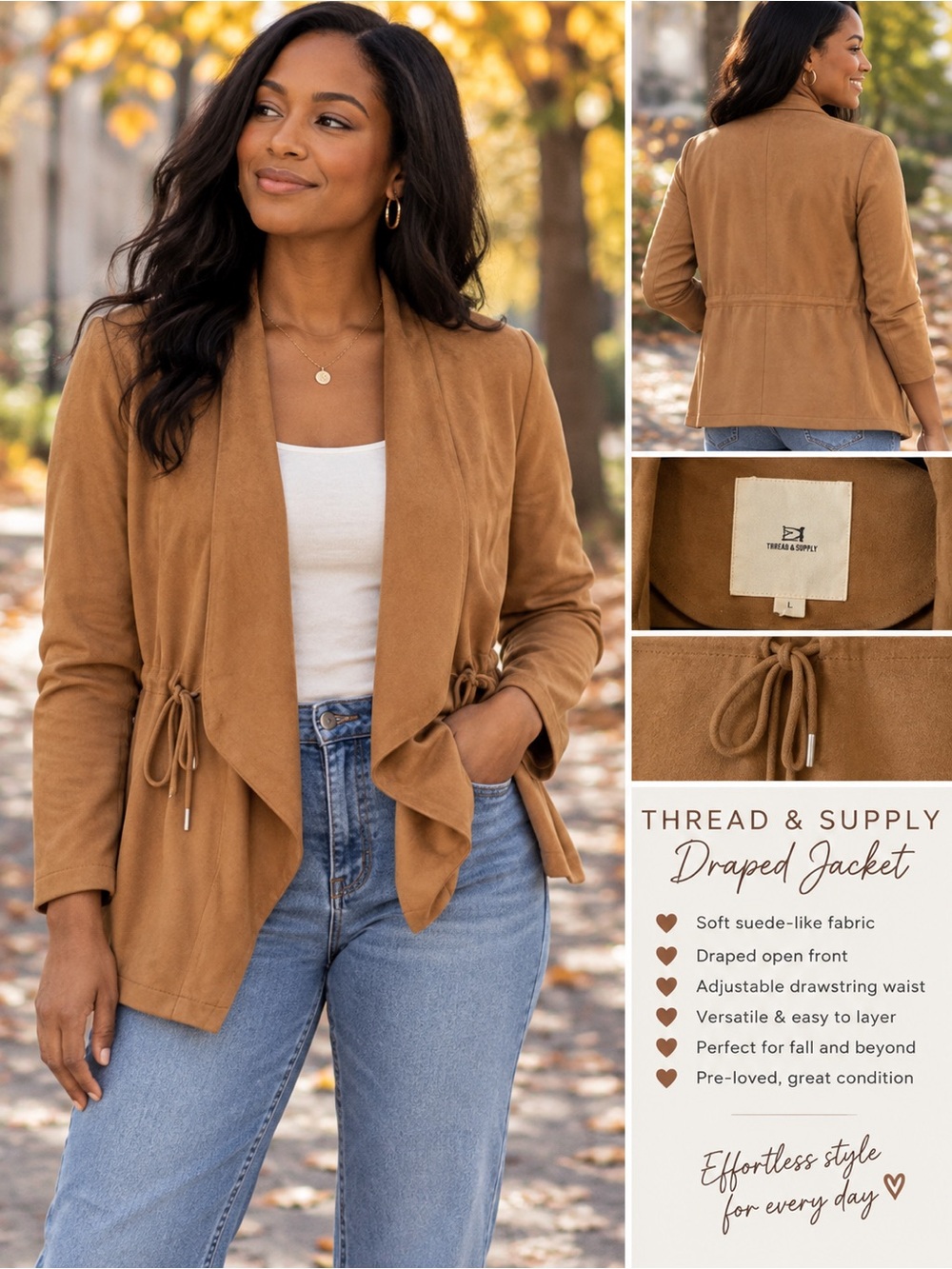 Thread and Supply faux suede